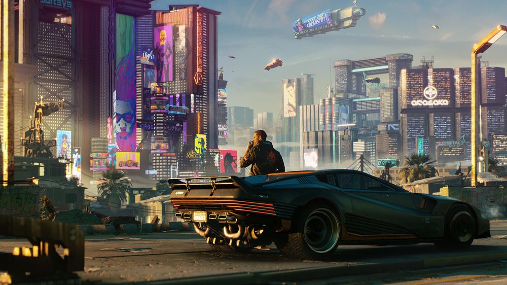 Cyberpunk 2077 Night City skyline Cyberpunk 2077 Night City skyline
